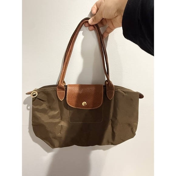Longchamp Handbags - Longchamp Womens Le Pliage Original M Tote Bag Recycled Canvas Ebony Brown 1